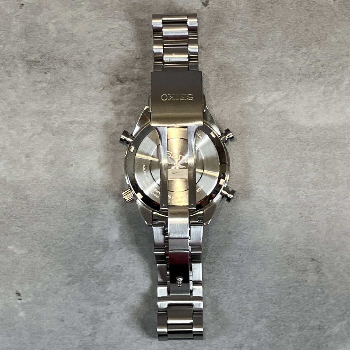 SEIKO Prospex 8A50-00A0 Silver Watch Wrist 24cm From Japan