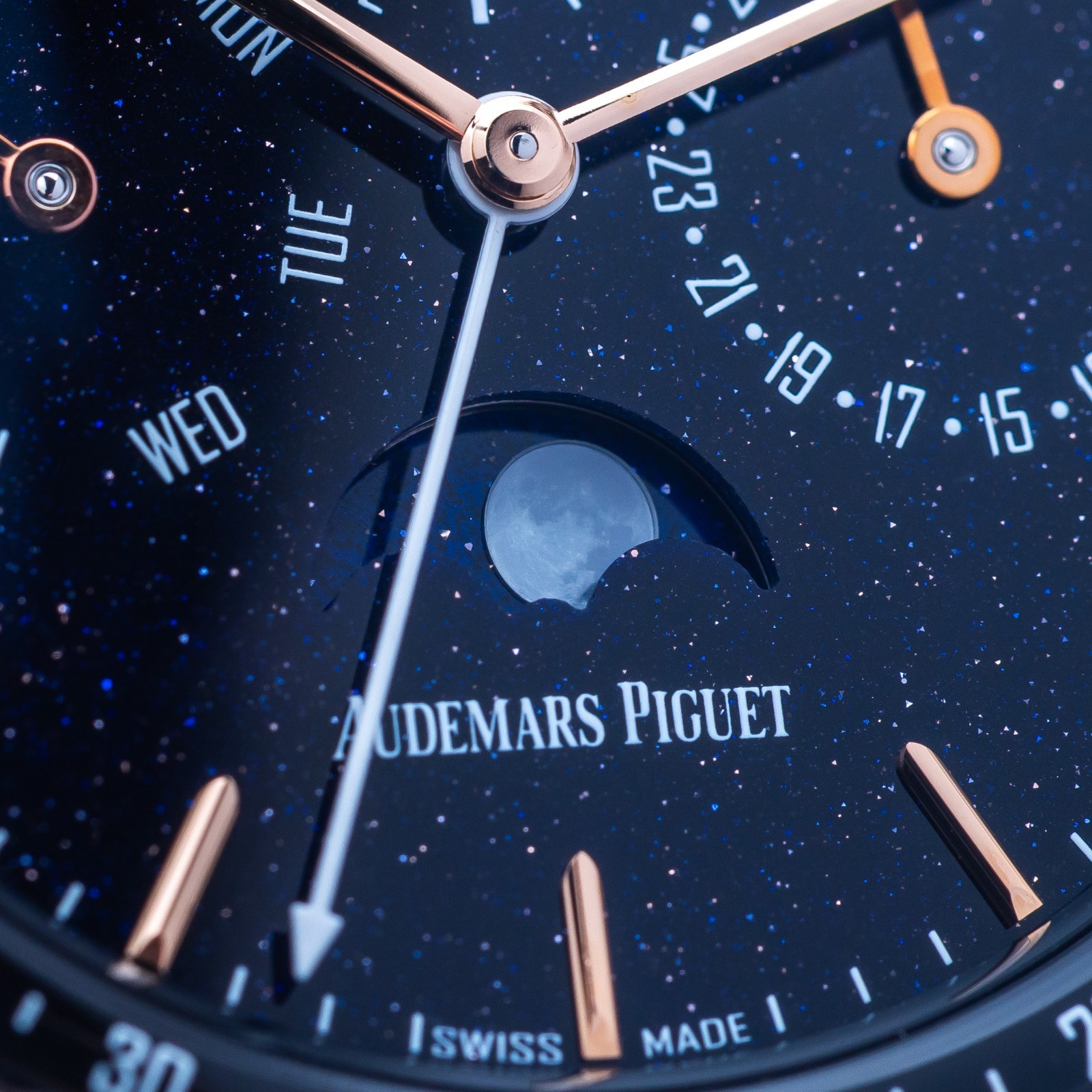 Audemars Piguet Code 11.59 Perpetual Rose Gold 41 Blue Dial Full Set AP 26394OR