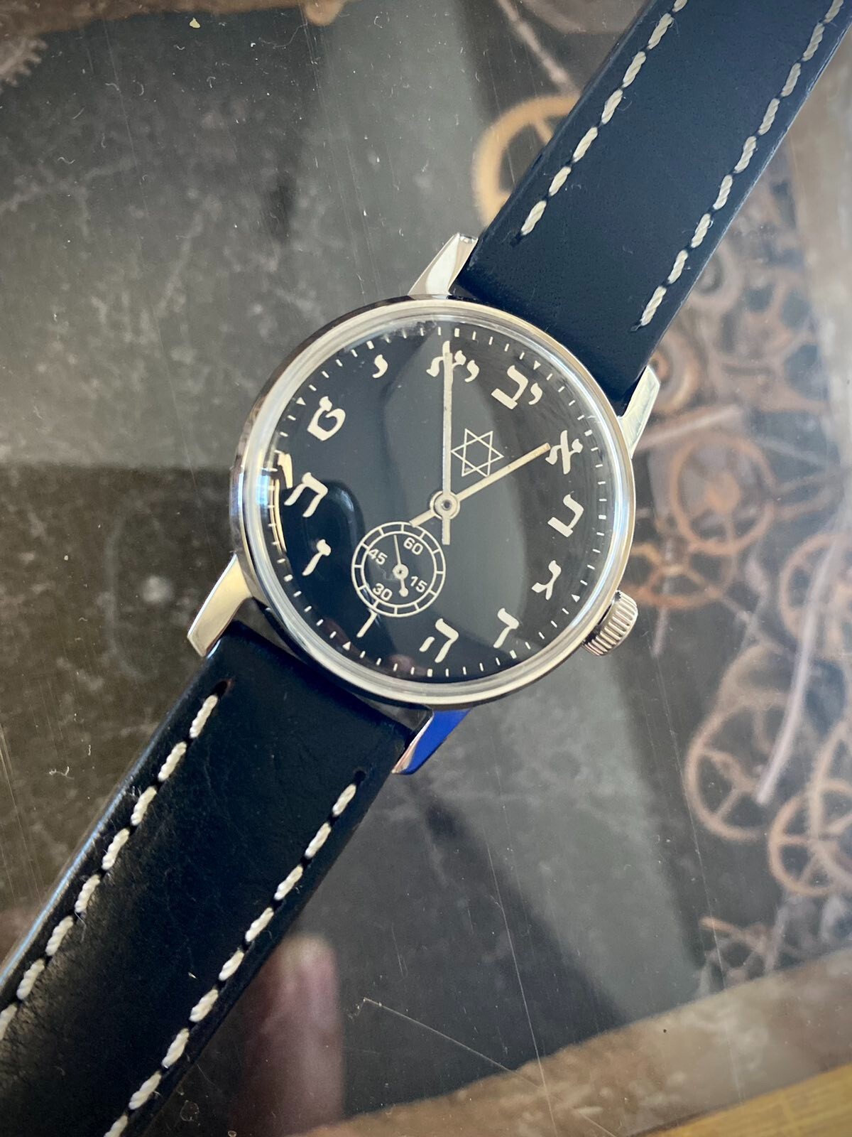Watch Mechanical David Star USSR Russian Pobeda Vintage Jewish Hebrew Judaism