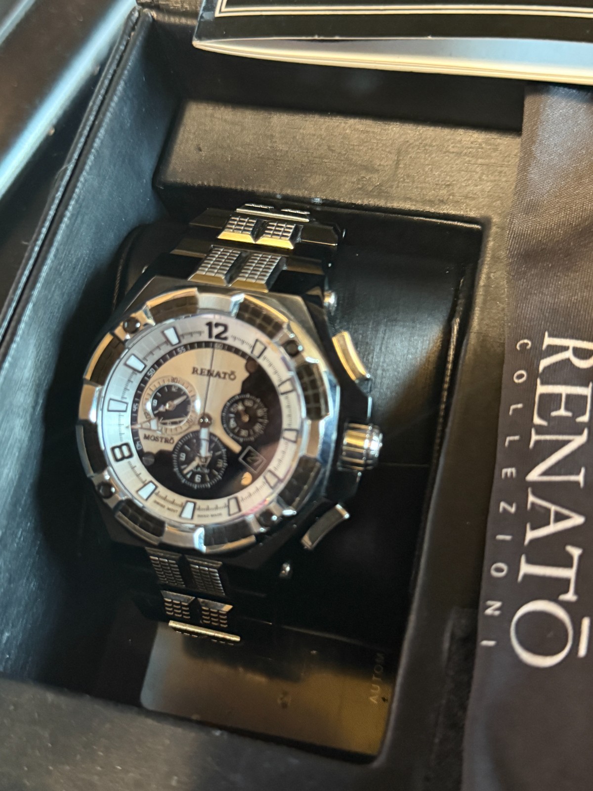 Men’s Renato Mostro 55 Watch, Swiss Ronda 5040.D