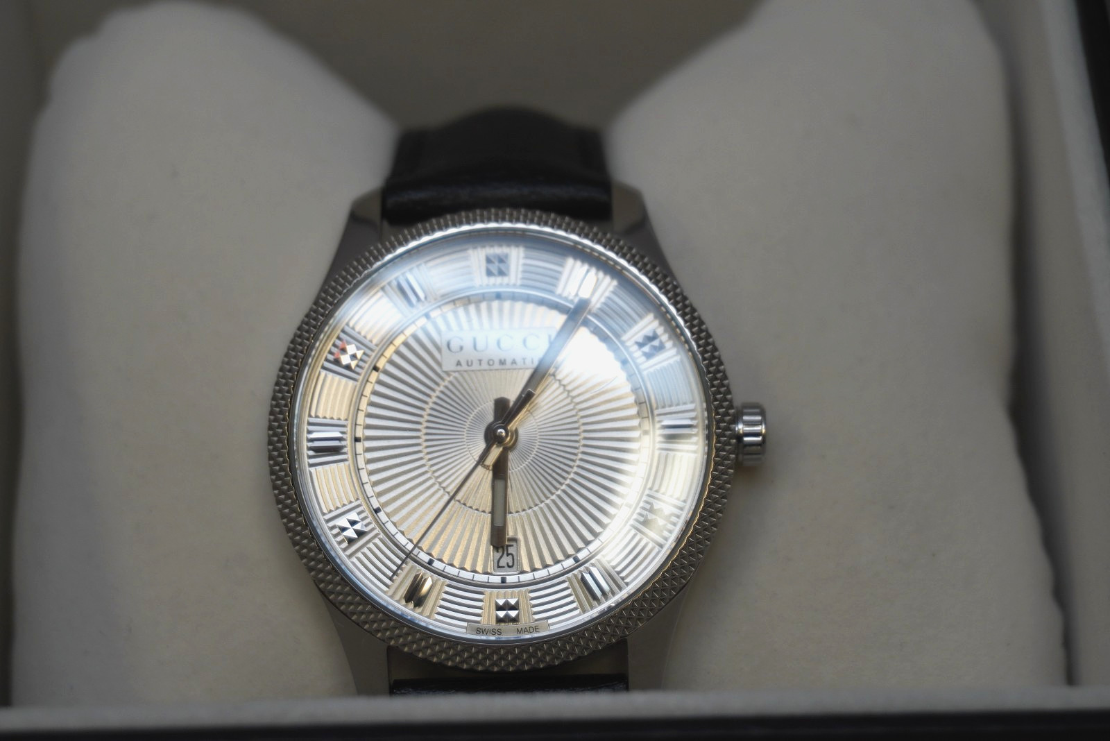 Gucci ERYX Date Silver Dial Automatic Men’s Watch