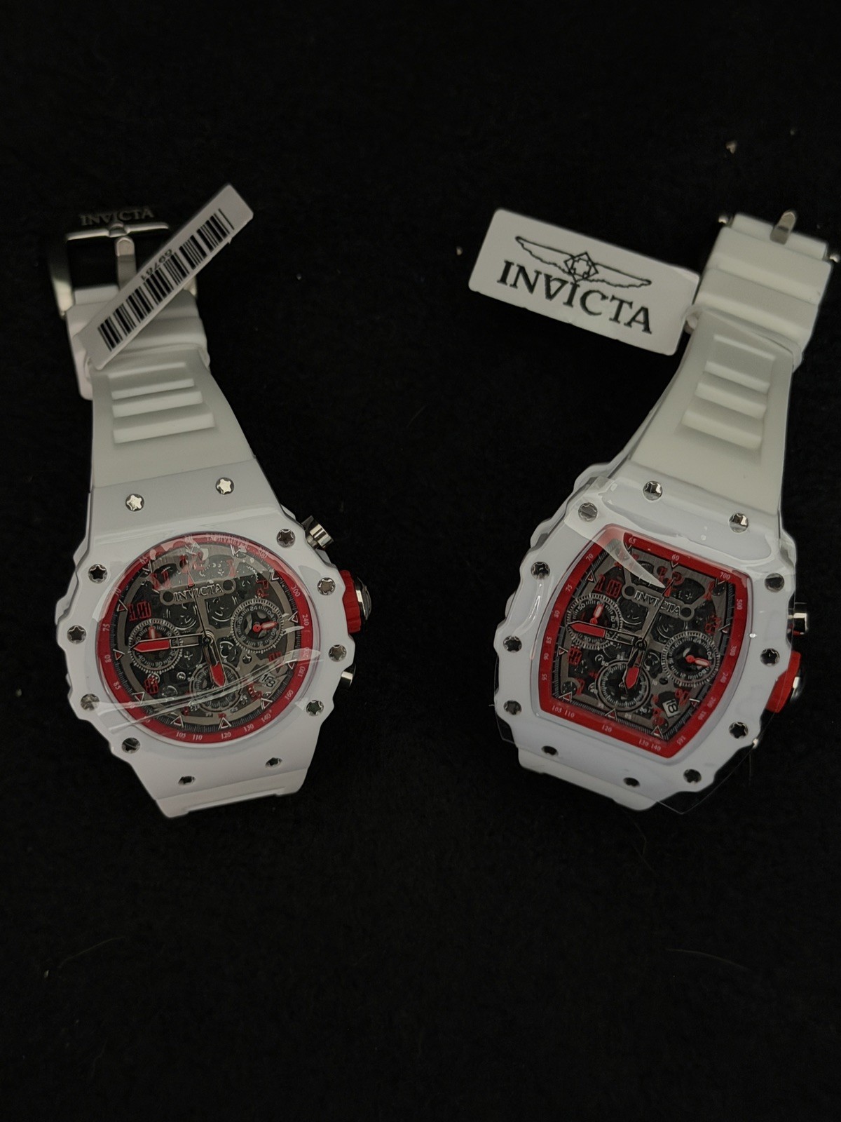 Invicta Racing Collection Bundle Valxor Valyron |White & Red Racing Chronographs