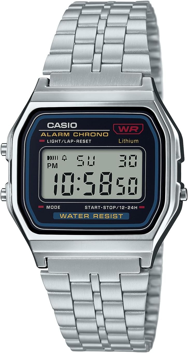 New Casio A159WA-N1JH Mens Watch Silver Japan