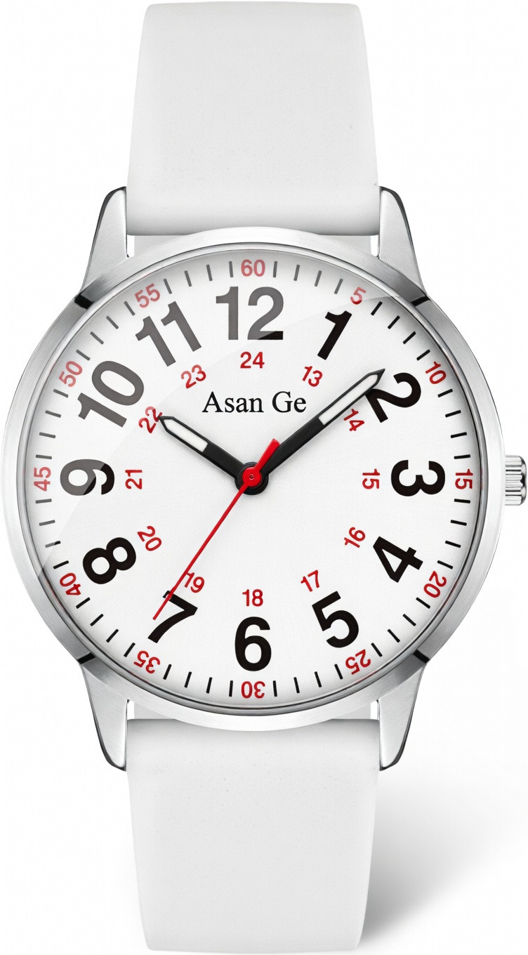 Nurse Watch for Women Waterproof Analog Silicone Watch with Second Hand Nursing