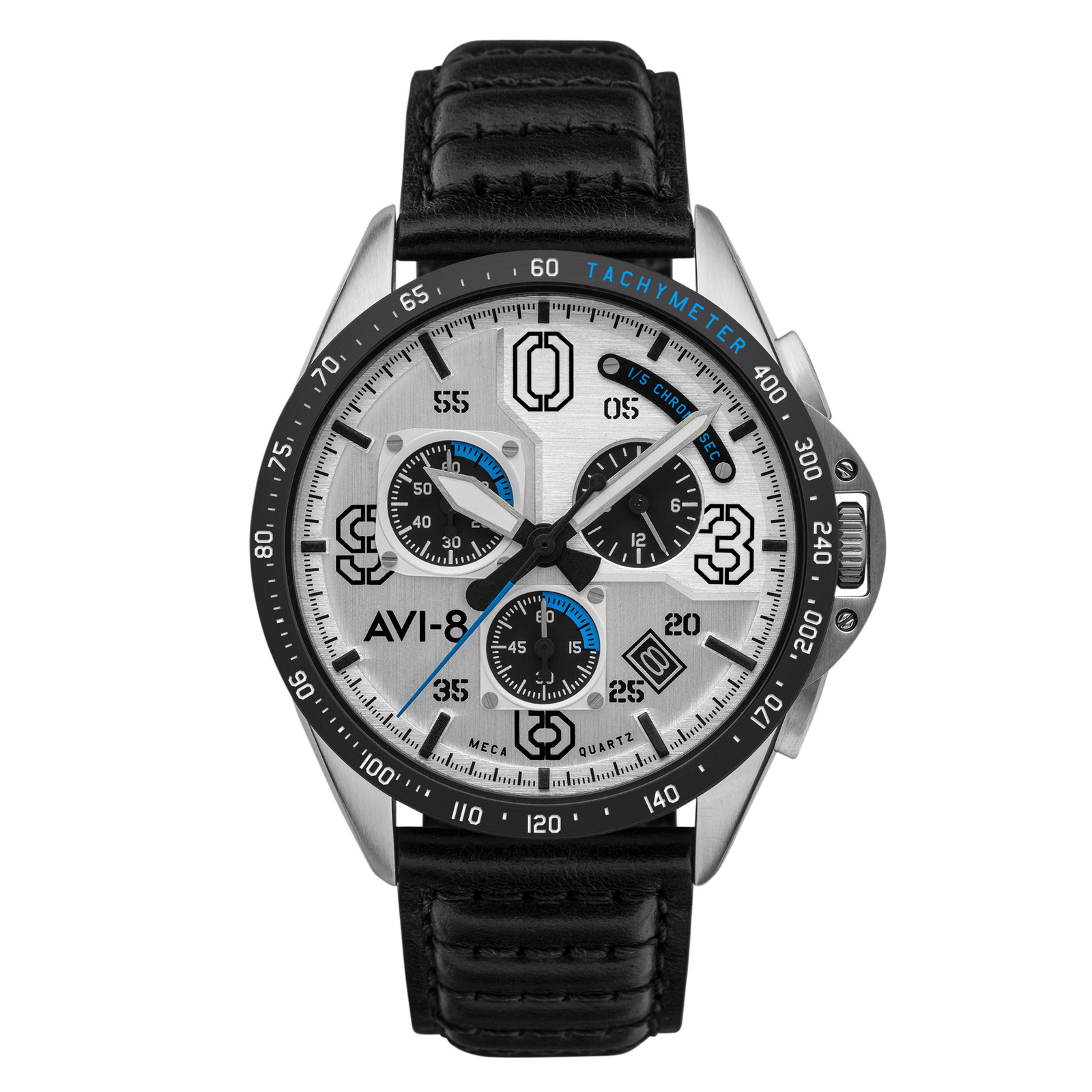 P-51 Mustang Blakeslee Chronograph White Dial / Leather | White Dial Wristwatch