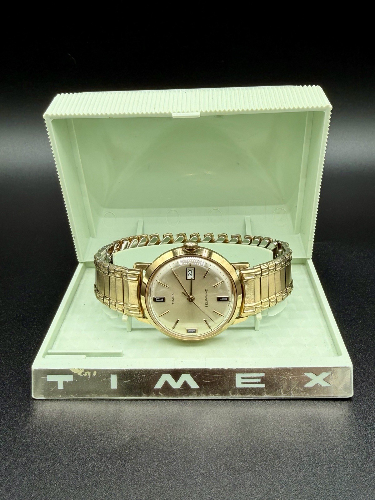 Timex Viscount Calendar Self-Wind Watch 4144 3270 [1970] Original Package