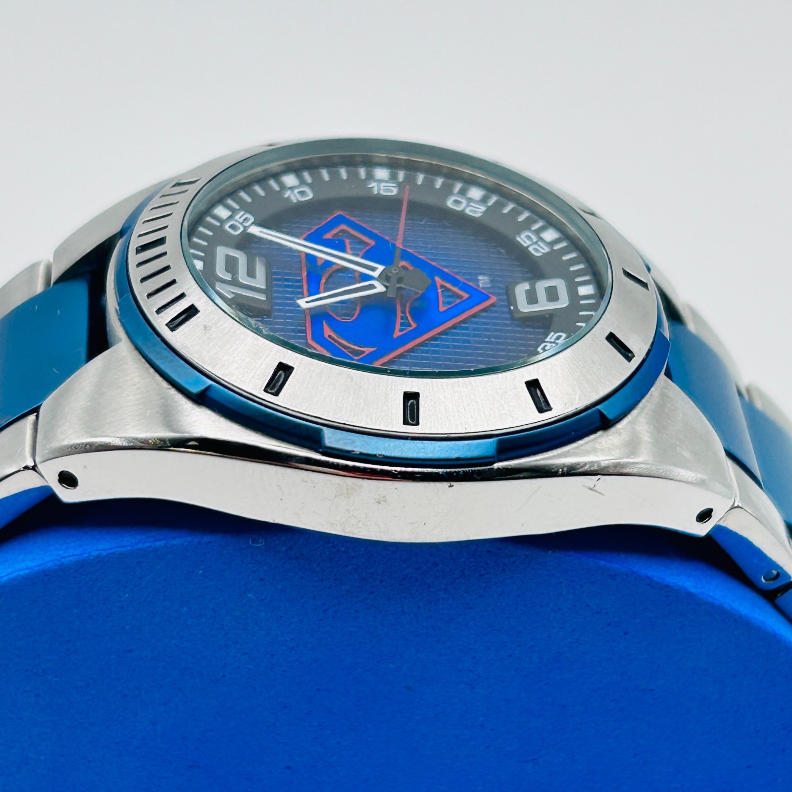 Fossil Superman Limited Edition LL-1007 2109/3000 Watch Blue/Red/Steel