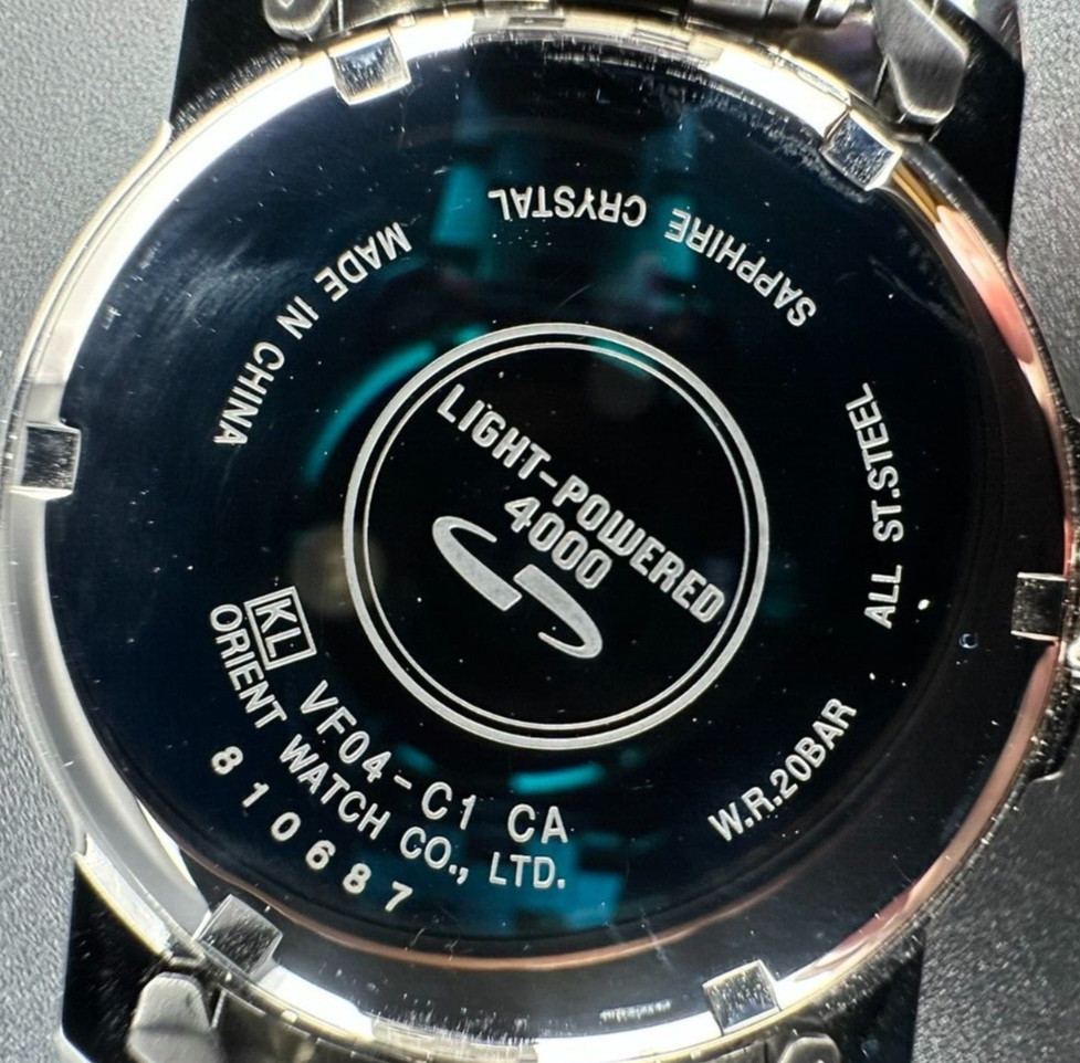 Orient Marcus Gronholm Collection Men’s Solar Day Date Quartz 43mm WV0041VF