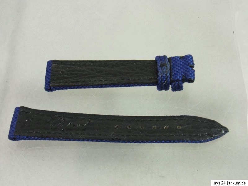 CHOPARD Leather Watch Replacement Strap 19mm Fabric + Leather | n20