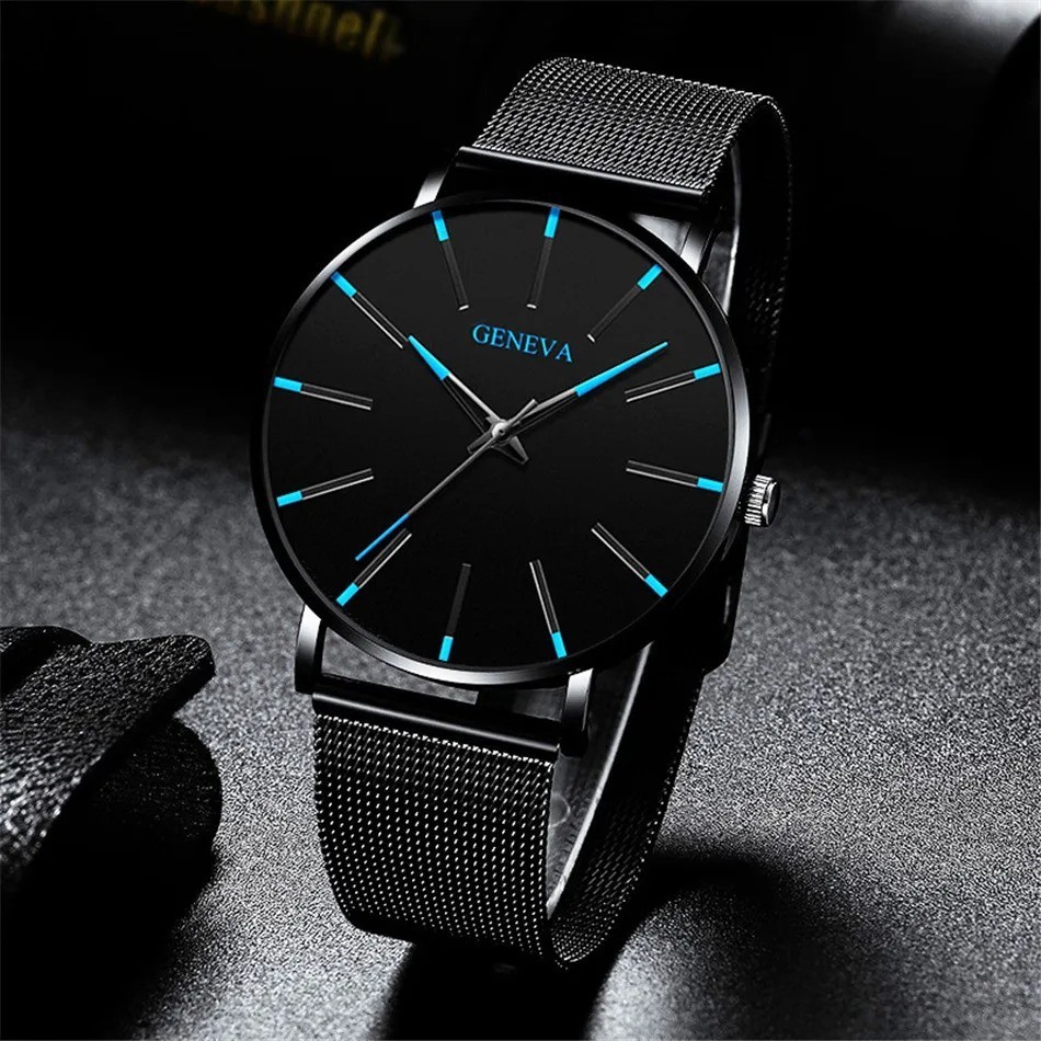 Waterproof Men’s Watch Stainless Steel Quartz Luminous Classic Watches Business