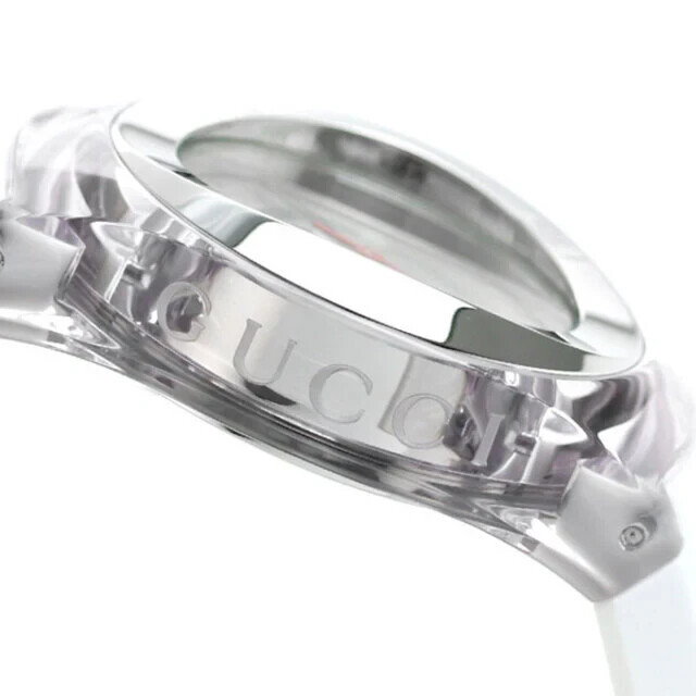 Gucci Sync L Silver Dial White Rubber Strap Women’s Watch – YA137302