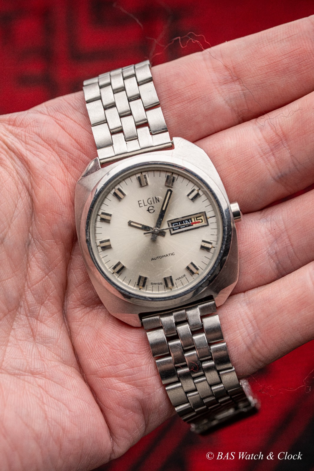 Vintage Elgin Day/Date Automatic Watch – Serviced AS 1995 (Elgin 352)