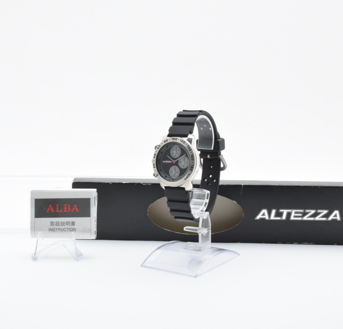 Rare [NEAR MINT] SEIKO ALBA NETZ TOYOTA ALTEZZA V655-6100 QZ Men’s Watch JAPAN