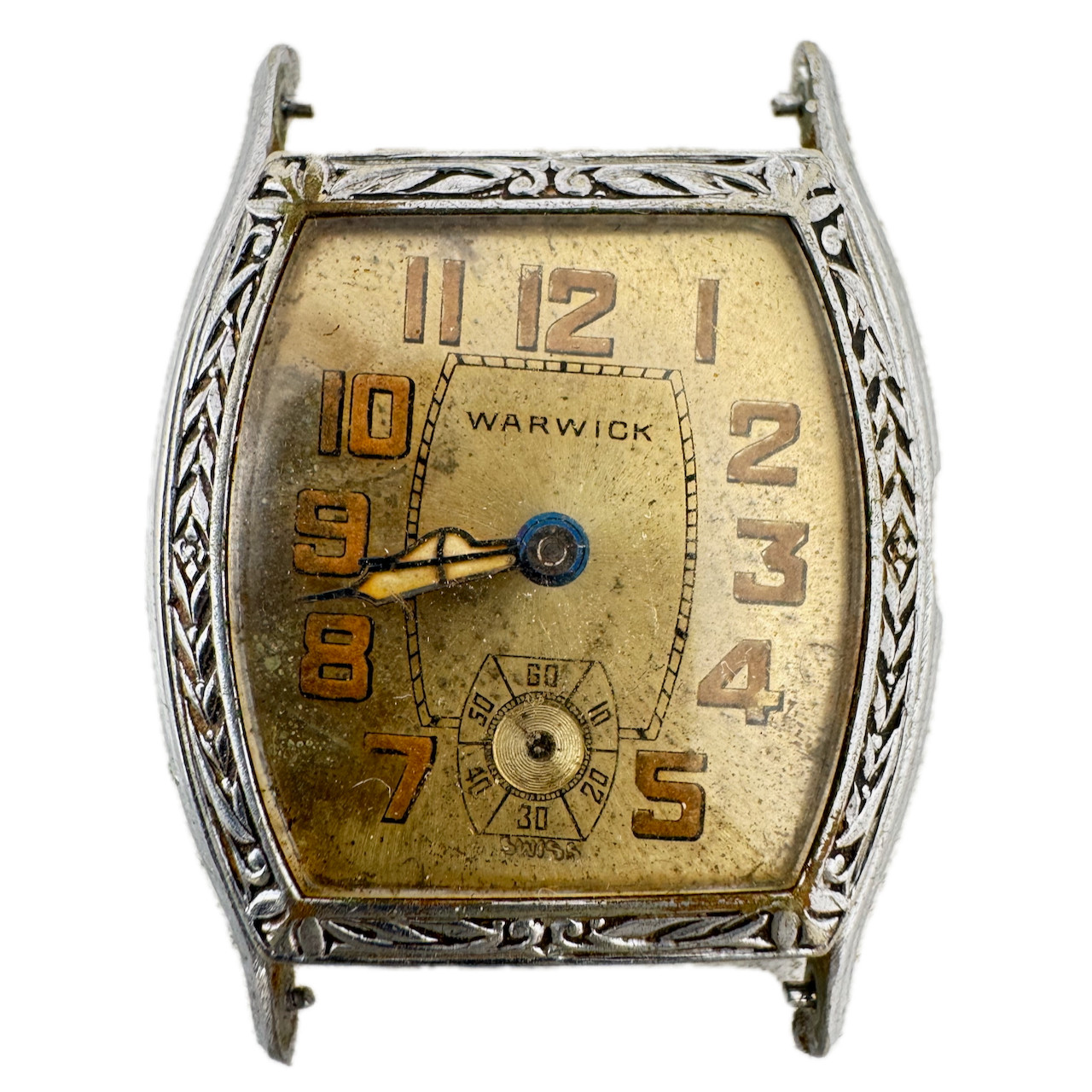 Vintage 28mm Warwick Art Deco 6 Jewel Men’s Mechanical Wristwatch 252 Swiss