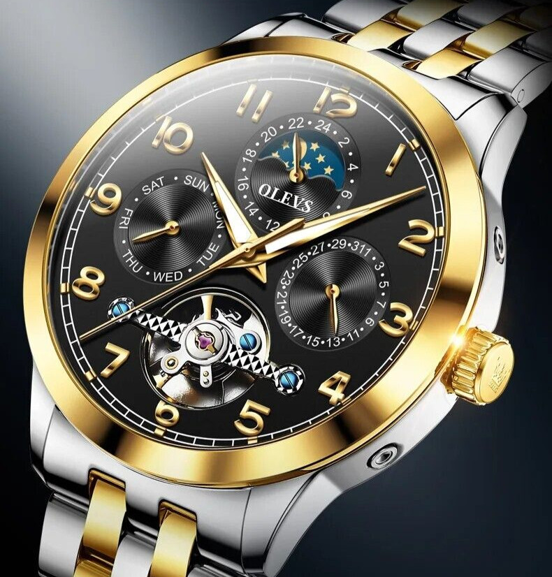 OLEVS Automatic Mechanical Waterproof Luxury Watch Date Men’s Wristwatch