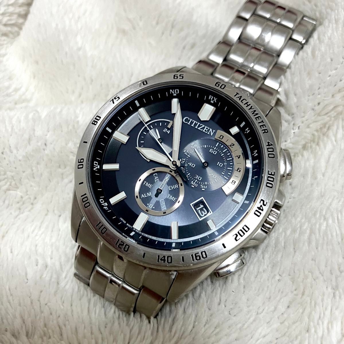 Excellent Condition CITIZEN Solar Eco Drive Watch Radio Solar Box Citizen