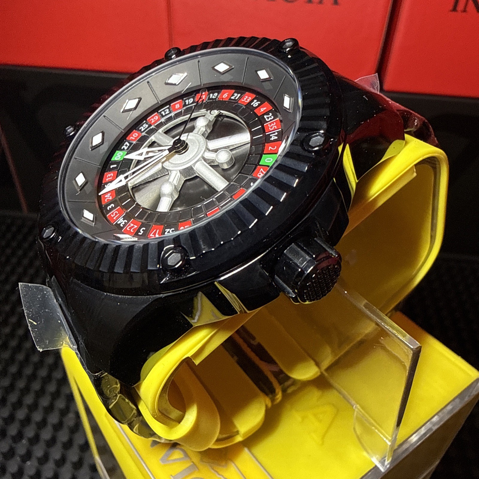 Invicta Specialty ROULETTE Monte Carlo AUTOMATIC Men’s Watch 52mm Black 28712