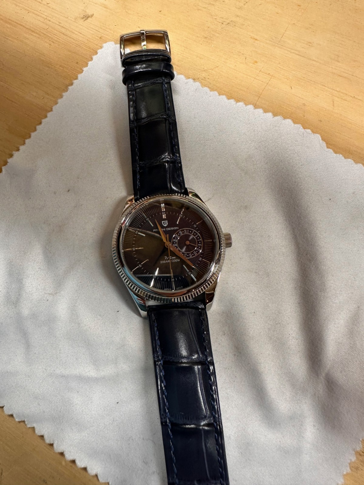 PAGANI Design PD1689 Quartz Watch Japan VH65 Movt Sapphire Glass Leather Strap