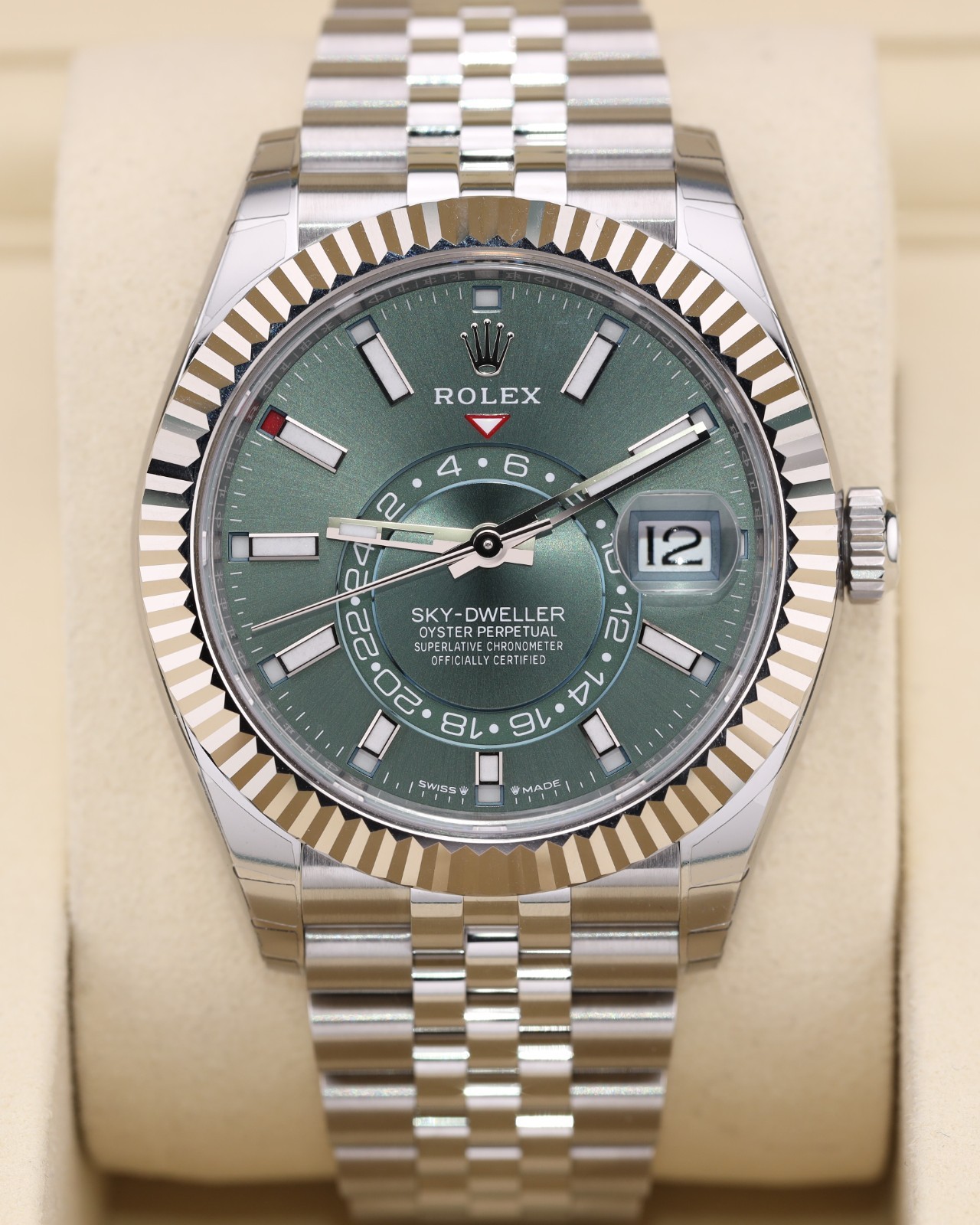 2026 Factory Stickers Rolex Sky-Dweller 42 Green Dial on Jubilee 336934
