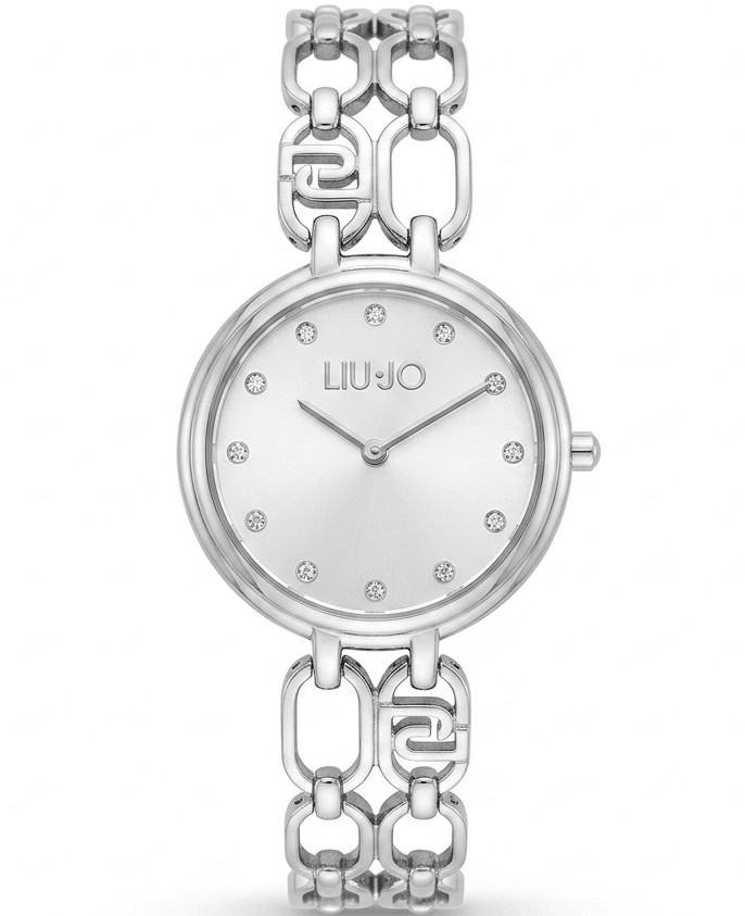 Liu Jo Sign Ladies Watch Bracelet Stainless Steel Silver Dial Zircon 18mm