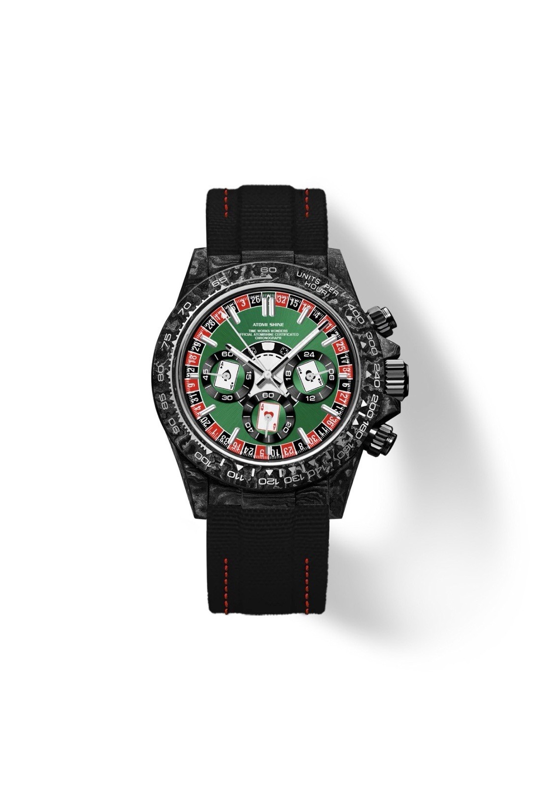 Velocirex Roulette Ace carbon fiber watch