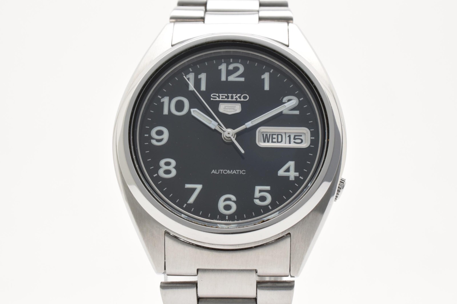 Vintage Seiko5 Men’s Automatic 7S26-0550 Black Dial SS Japanese Wristwatch