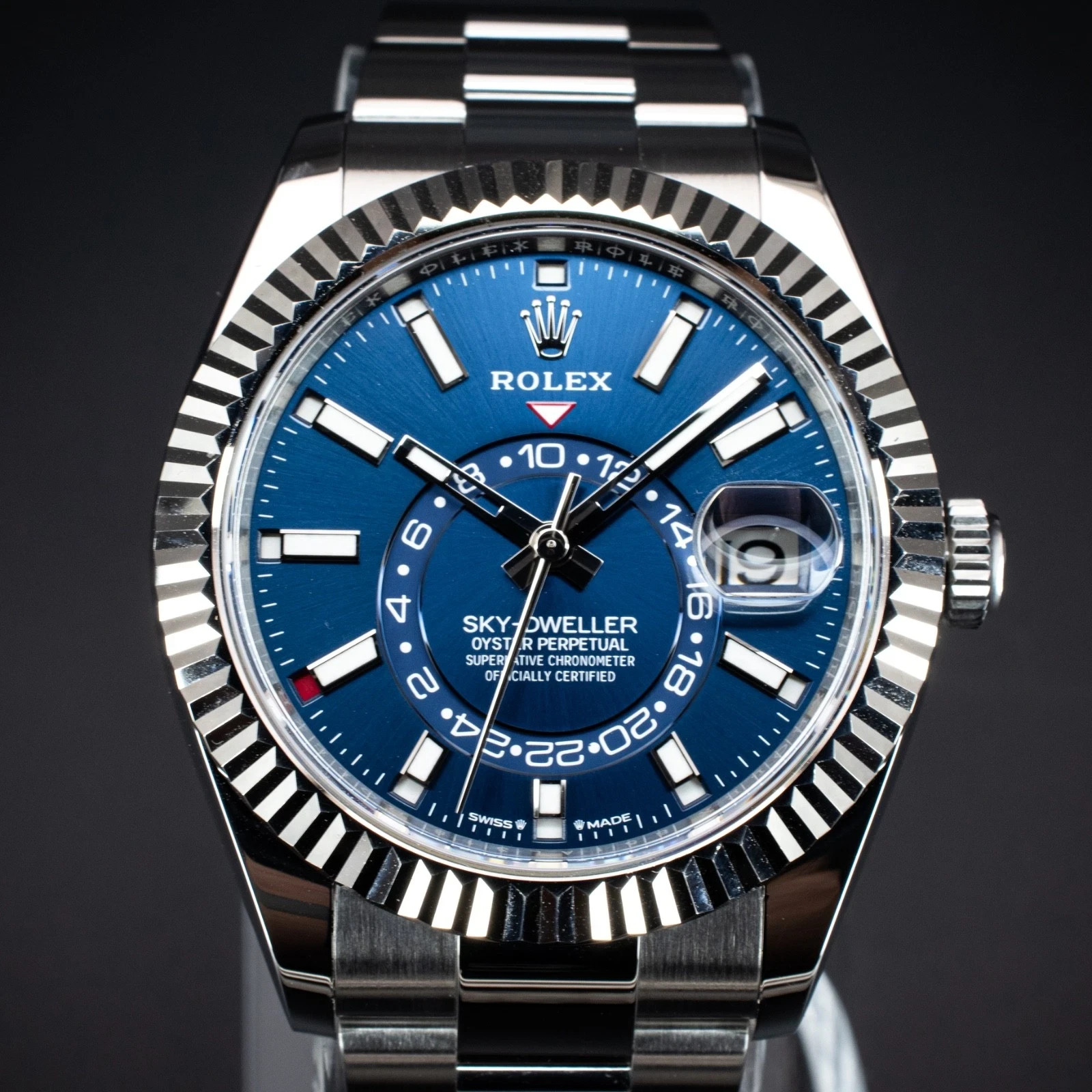 Rolex Sky-Dweller 42mm Blue Dial, Ref. 336934 with Box, Papers and Tags
