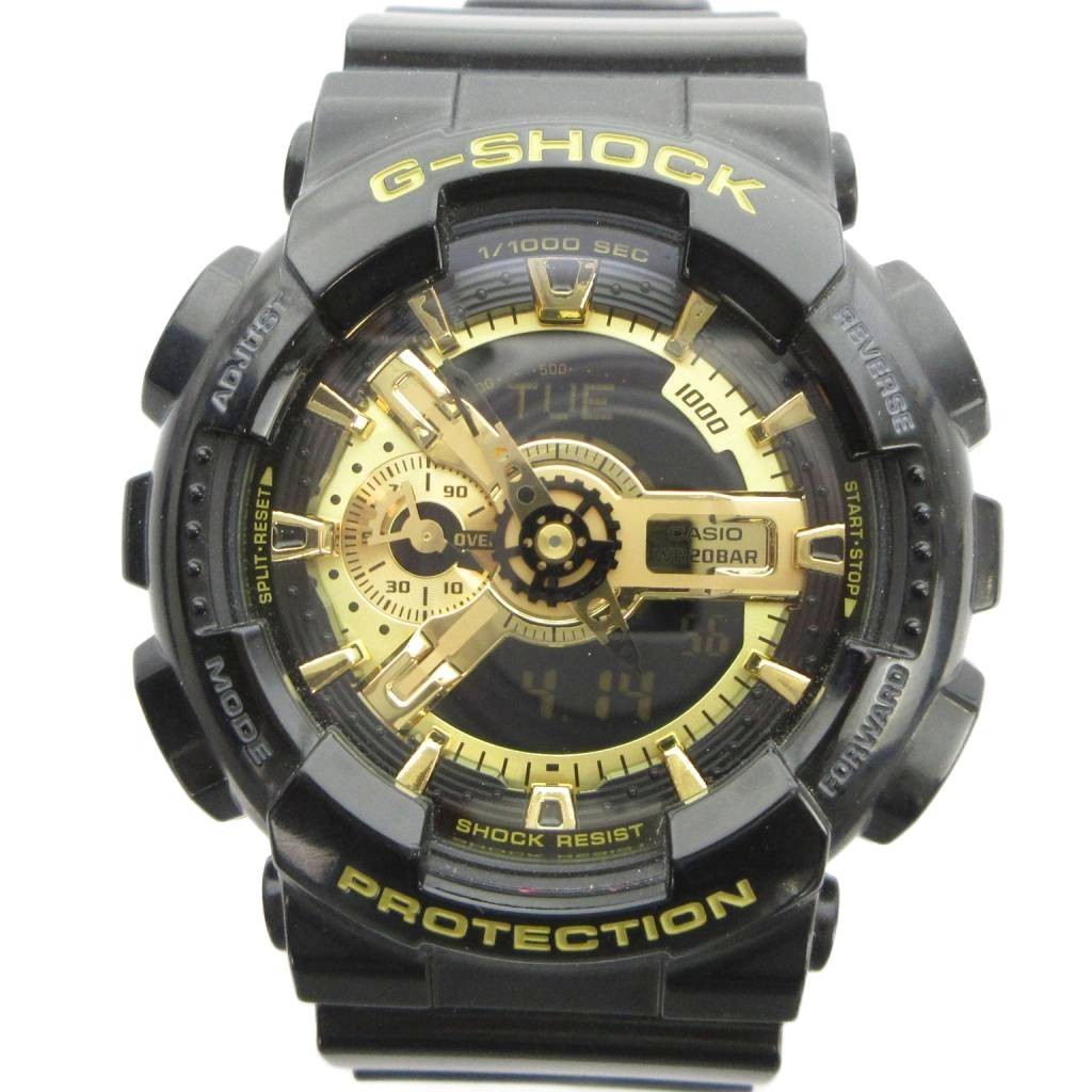 Casio G-Shock GA-110GB Quartz Black Sports Watch 50mm Steel Band