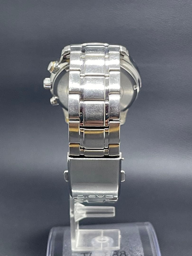 CASIO BEM-501 Silver Quartz Chronograph