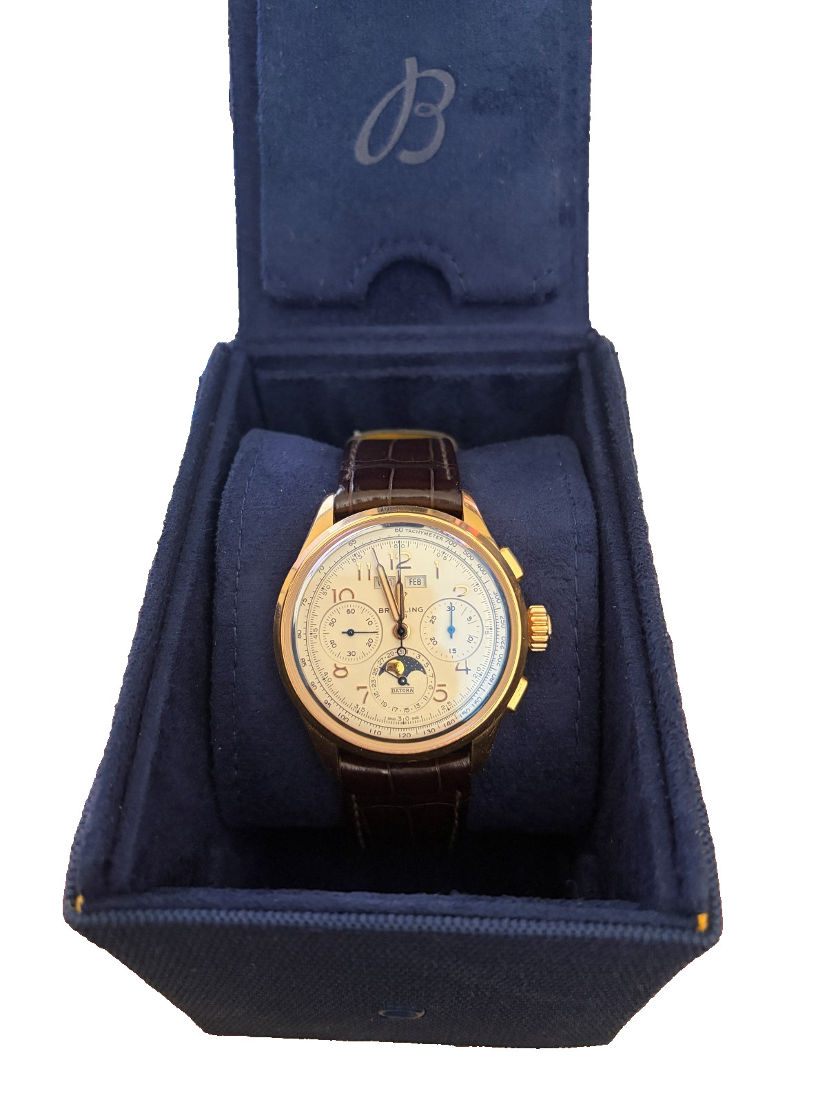 Breitling Premier B25 Datora 42 – 18k Rose Gold | One Owner, Worn 12 Times