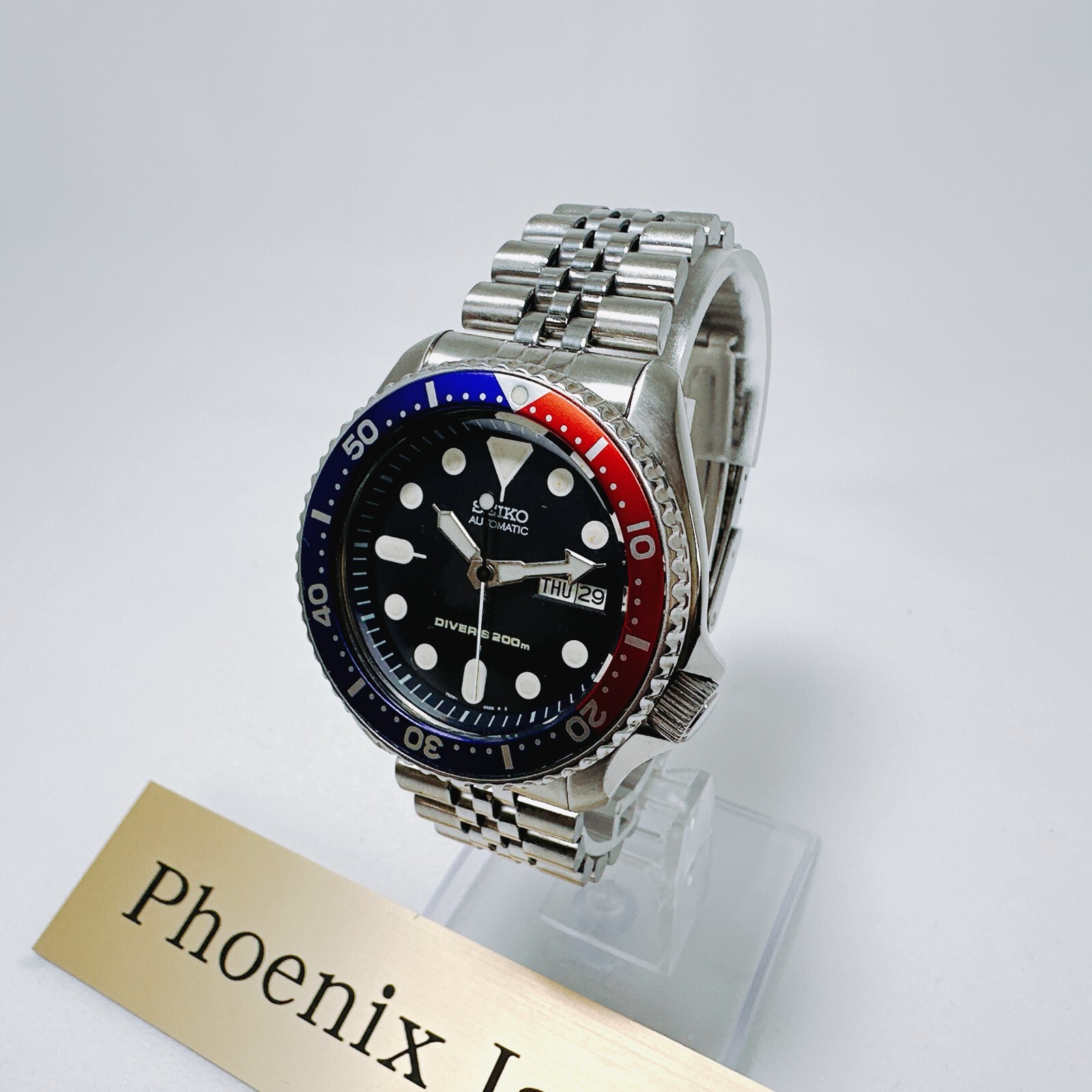 Seiko Divers Watch Scuba 7S26-0020 SKX009 Pepsi Navy Automatic 200m
