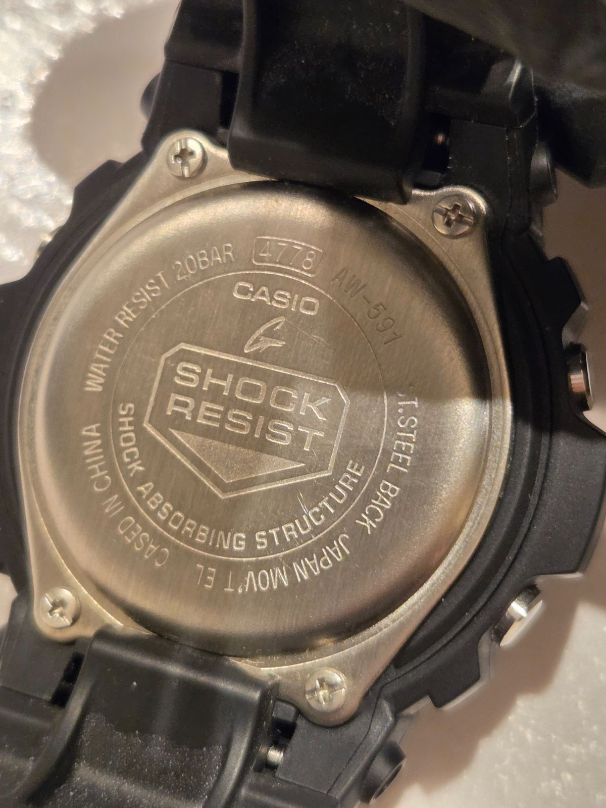 CASIO G SHOCK AW591 2AJF Ana Digi Combination Model Quartz from JAPAN