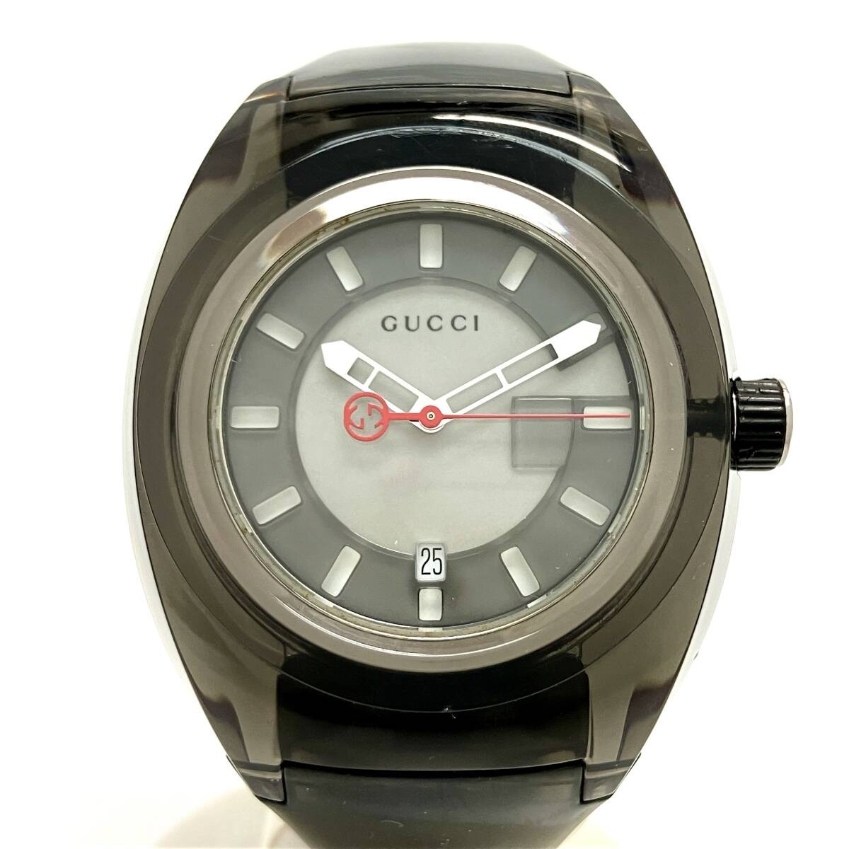 GUCCI 137.1 SYNC Quartz Men’s Analog Watch Case Size Approx 44mm Used