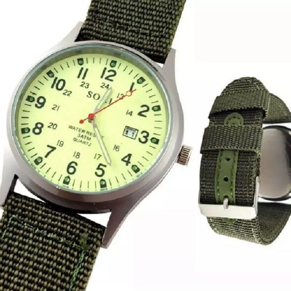 Super Luminous Soki Quartz Watch – new – Men’s Military Style Watch