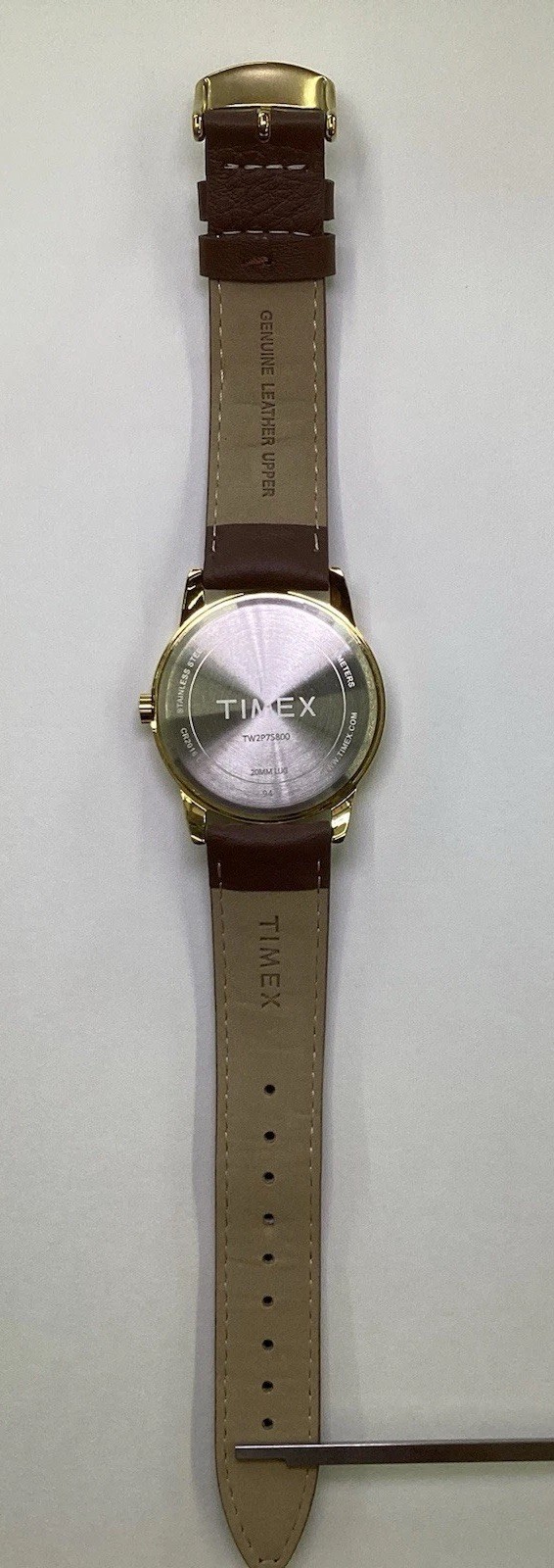 Timex Men’s TW2P75800 Easy Reader 38mm Brown Gold Tone