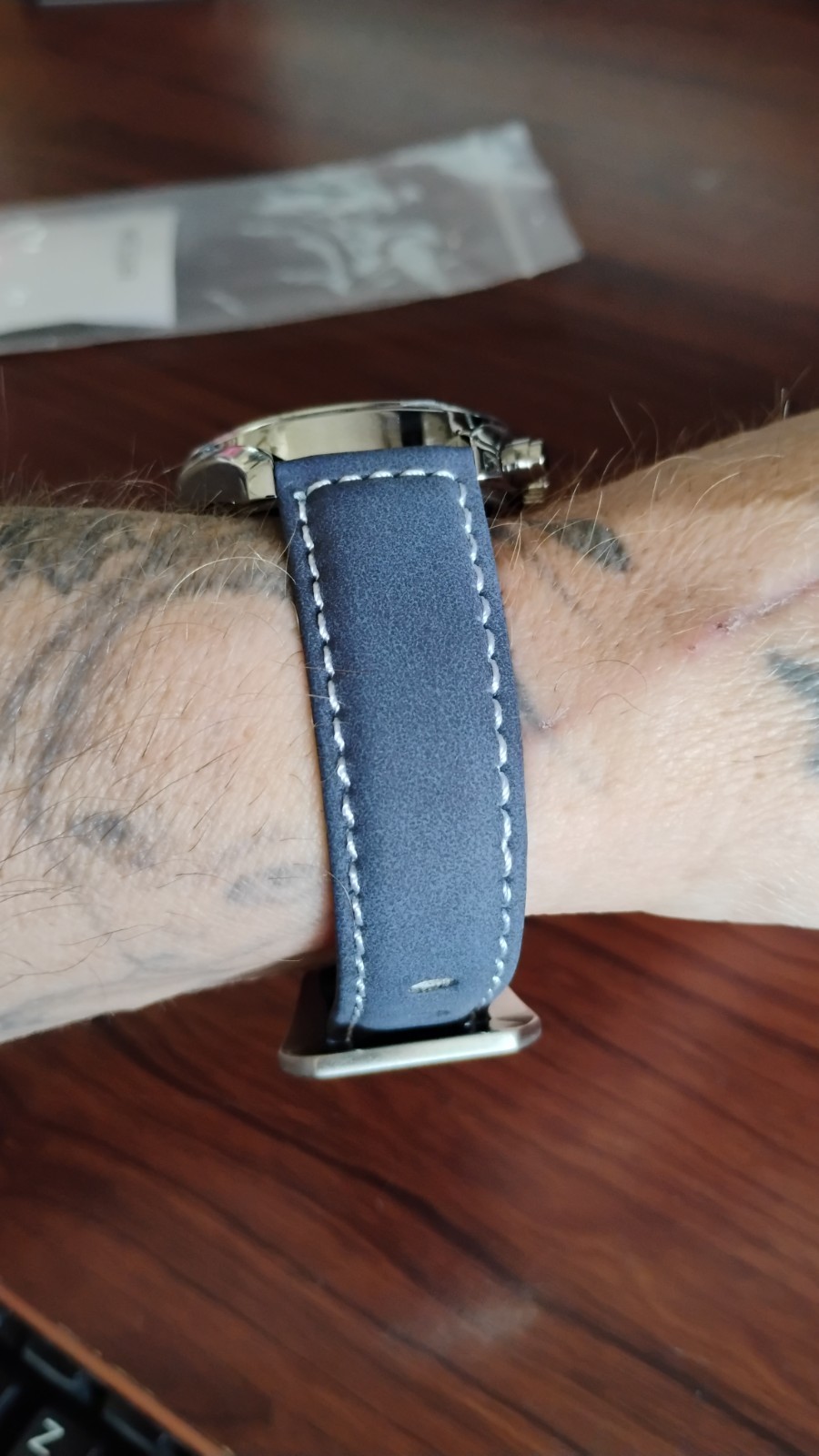 MEGIA CHRONOMETER BLUE WRIST WATCH , “NEW”