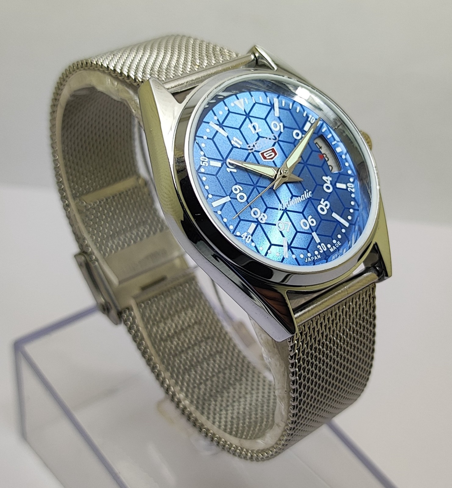 Refurbished Automatic Men’s Watch Day Date | Classic Vintage Style | Steel Strap