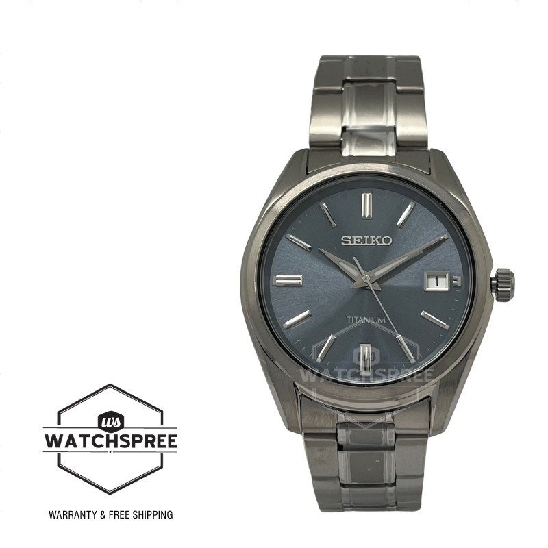 Seiko Classic Quartz Titanium Band Watch SUR371P1