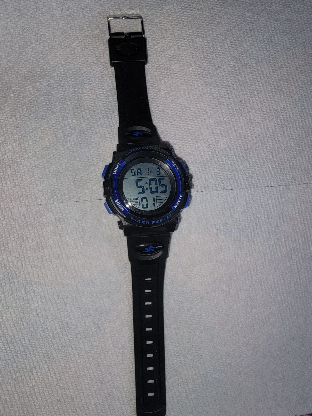 Lavaredo Mens L6606-1 Blue And Black Wrist Watch