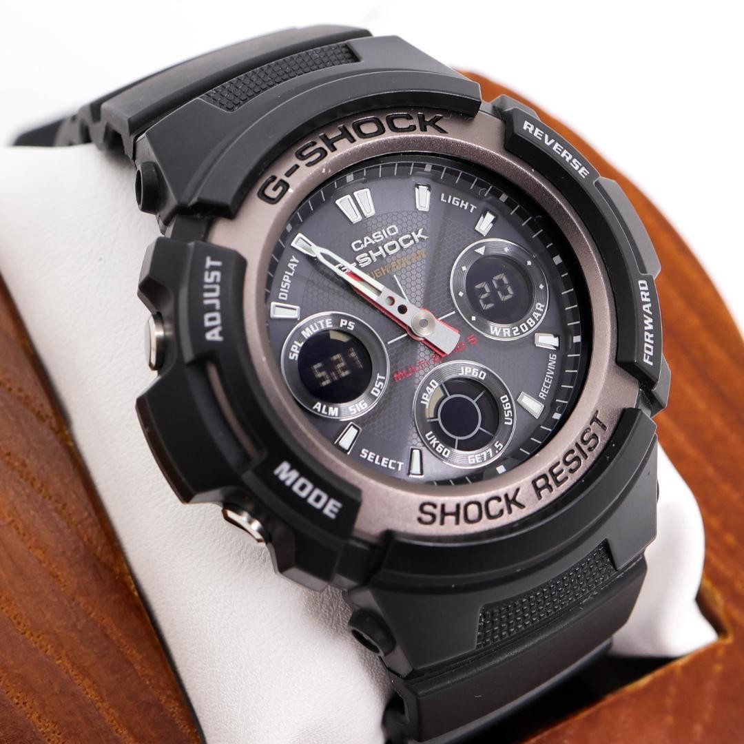 Working G-SHOCK wristwatch AWG-101 Radio tough solar Ana-Digi 3448