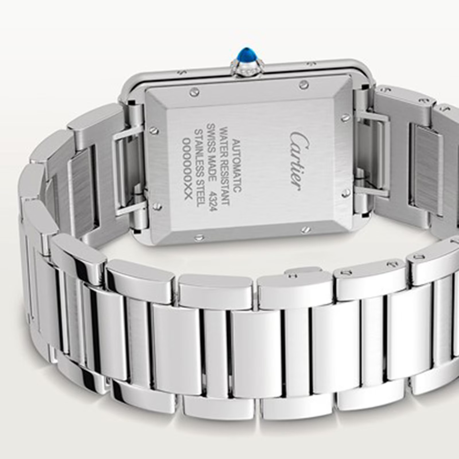 Cartier Tank Must Extra Large Automatic Stainless Steel bracelet Watch WSTA0053
