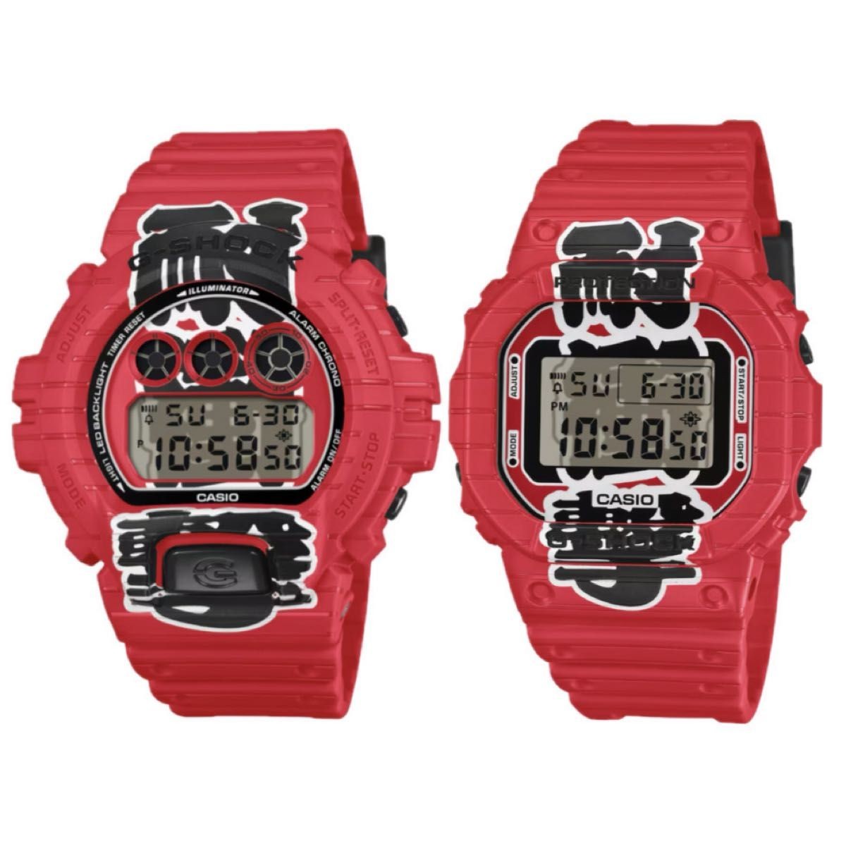 New with DW 6900AKA 4JR DW 5600AKA 4JR G-Shock Limited Red Lantern 2 Piece S