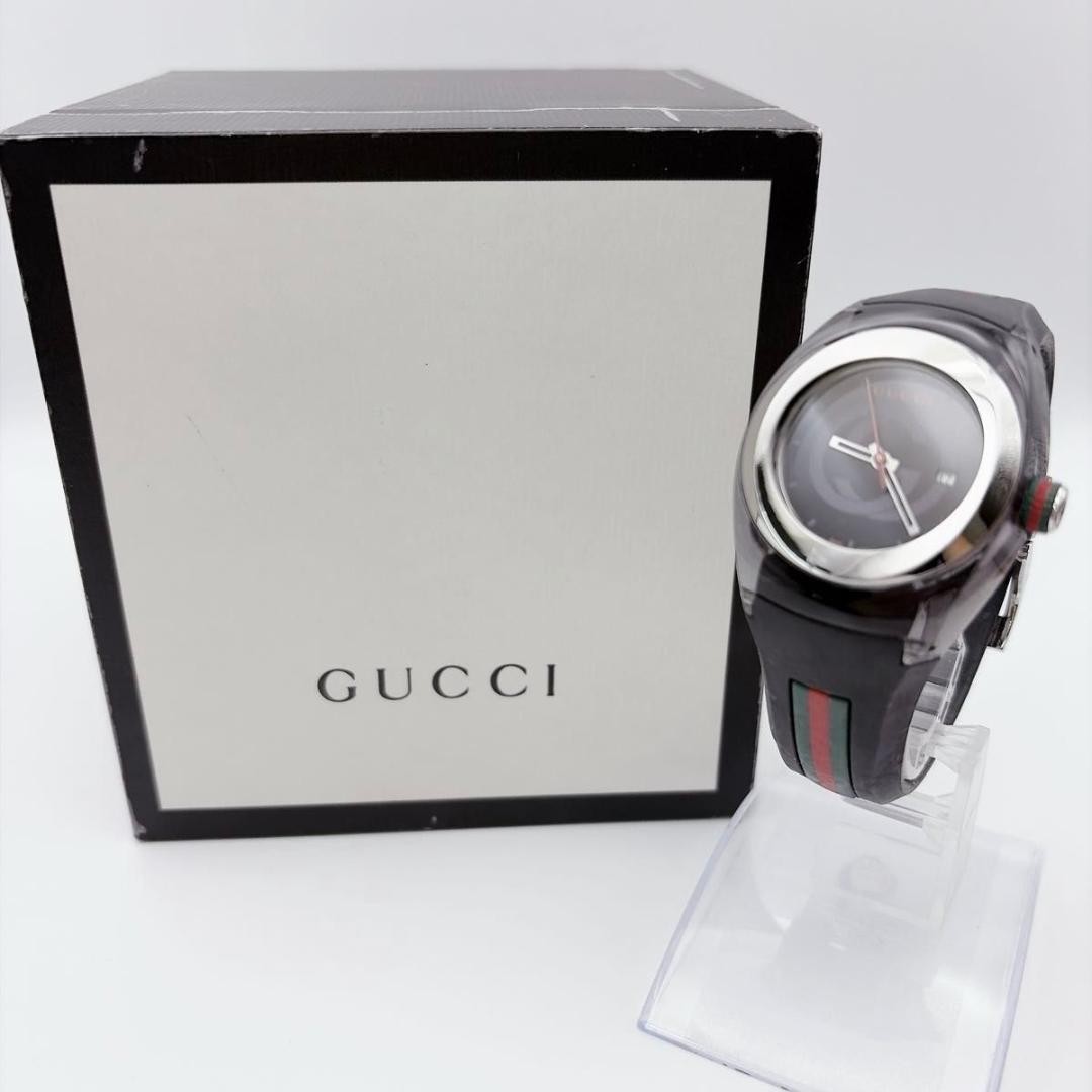 Gucci Sync 137.3 Men’s Quartz Watch Sherry Line Box From Japan