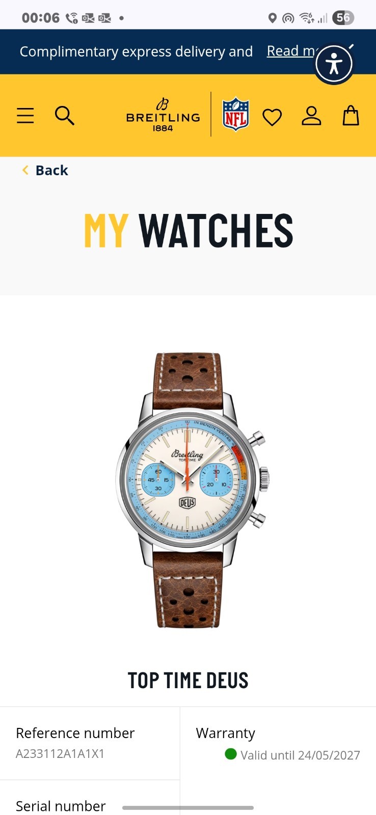 Breitling Top Time Deus, Exceptional Condition with Manufacturer Warranty