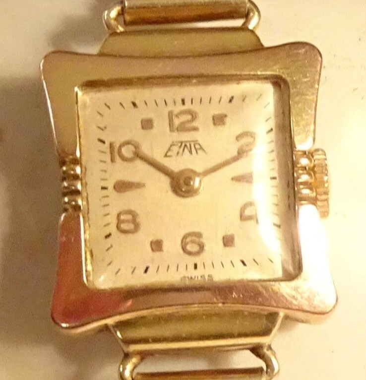 Etna Wristwatch 17J Antique Ladies Gold Filled