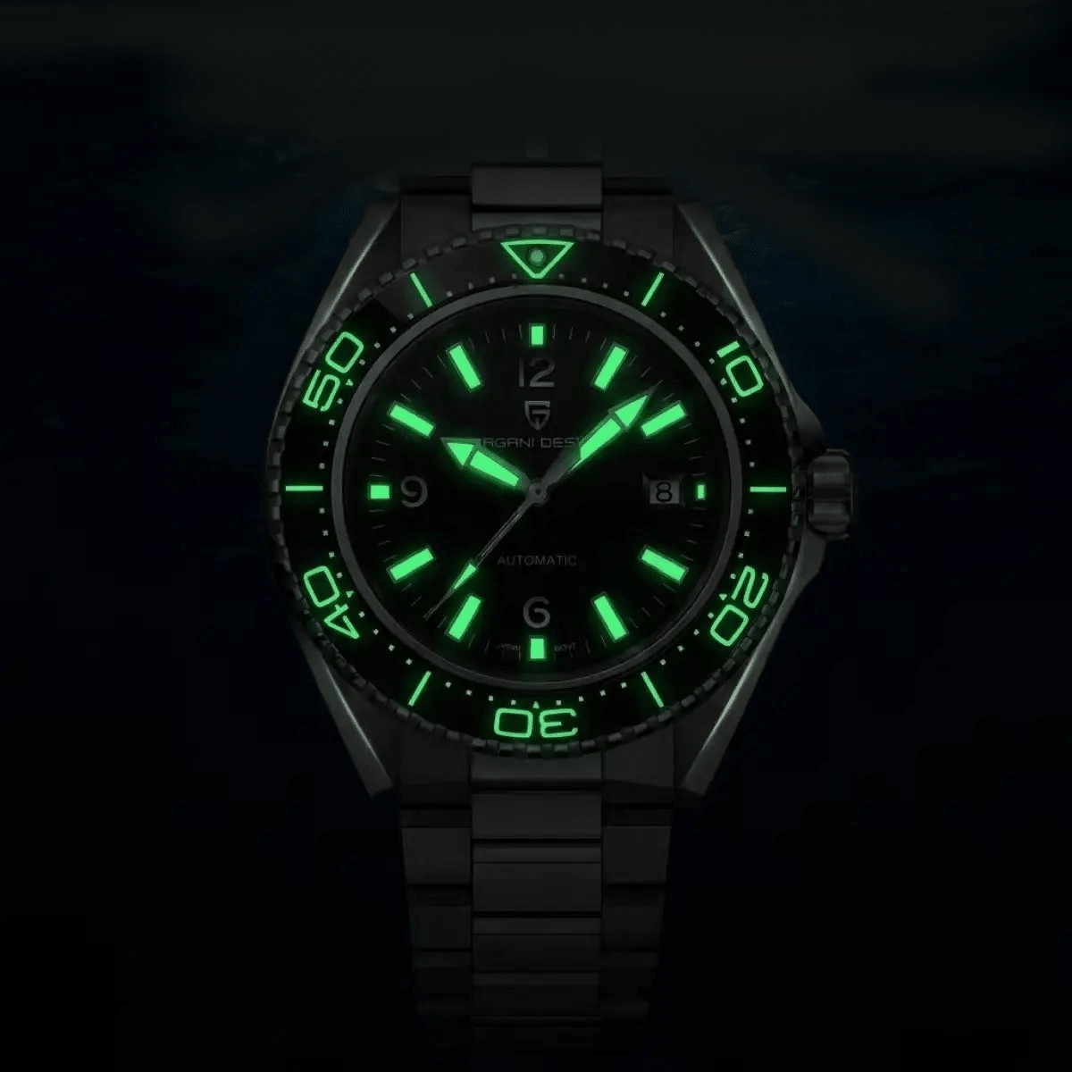 Pagani Design PD-YS034 Orange Black Diver Stainless Steel Automatic Men’s Watch