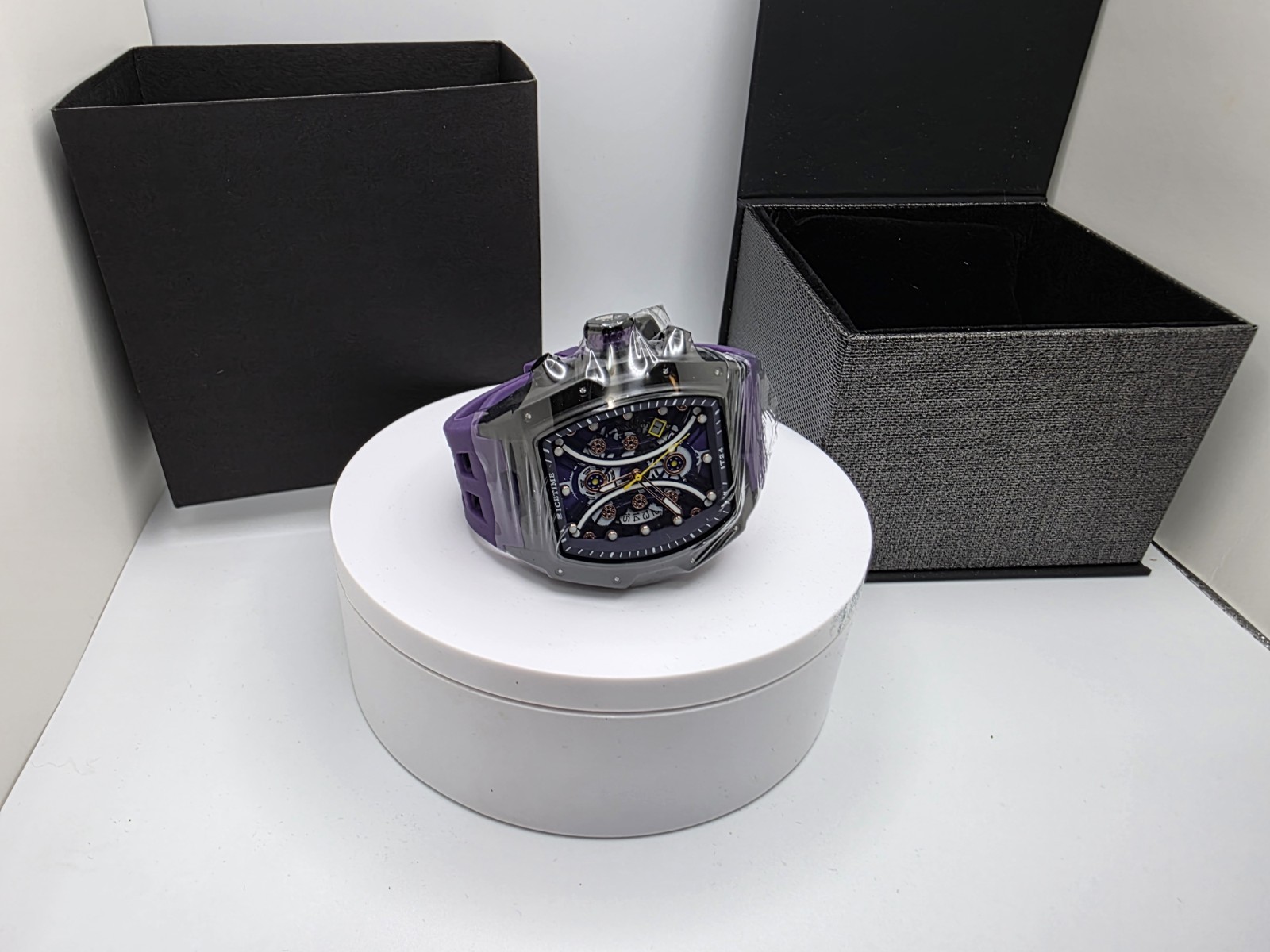 IceTime #14 Automatic Skeleton Men’s Watch – Genuine .10 CT Diamond MSRP $999