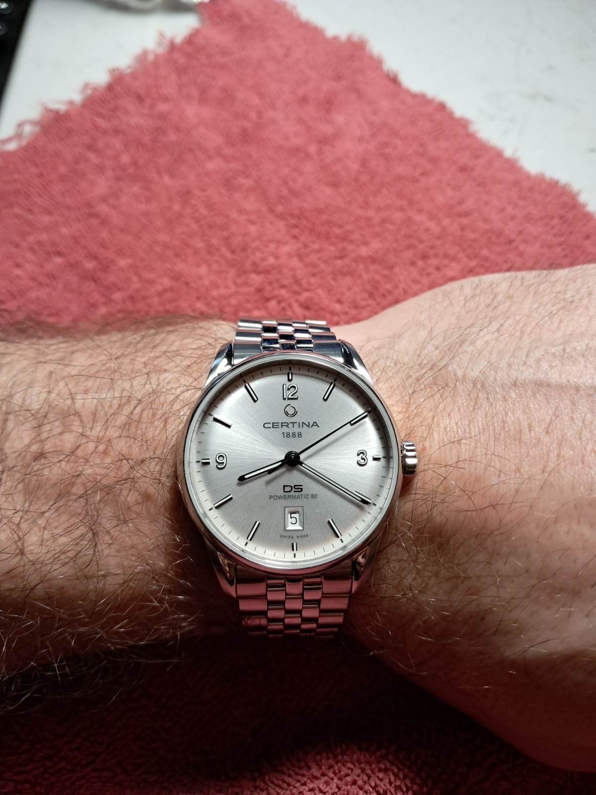Certina DS Powermatic 80 40mm Automatic Silver Dial Date Steel Bracelet 100m