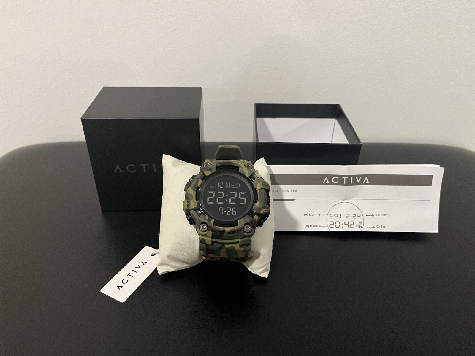 NEW – Invicta Activa Digital Men’s Watch – 56mm, Camouflage, Green (ACW1968-001)