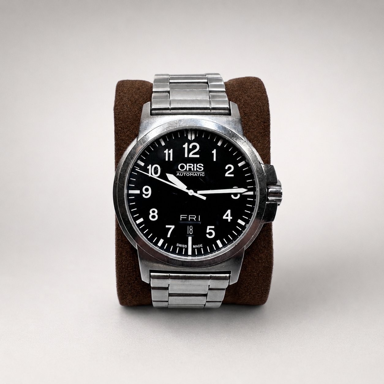 Oris BC3 Advanced Day Date Automatic Black Dial Steel Men Watch 7641-41